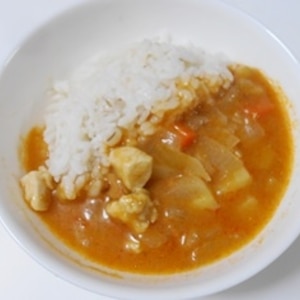 完熟トマト缶で夏のチキンカレー(圧力鍋)